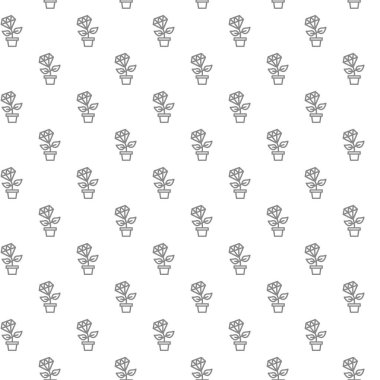 Elmas ve para ağacı seamless modeli ile çeşitli simgeler ve semboller üzerinde beyaz arka plan düz vektör çizim basit bitki büyüme