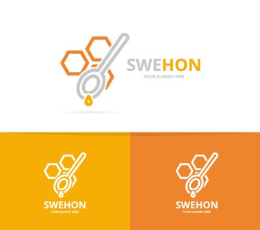 peteğin ve kaşık logo kombinasyonu