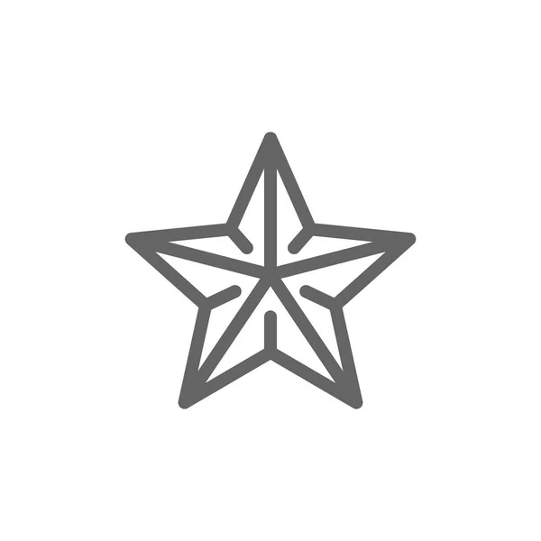 Simple starfish line icon. Symbol and sign illustration design. Isolated on white background — Stock Photo, Image