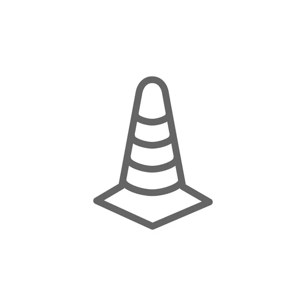 Simple traffic cone icon. Symbol and sign illustration design. Isolated on white background — Stock Photo, Image