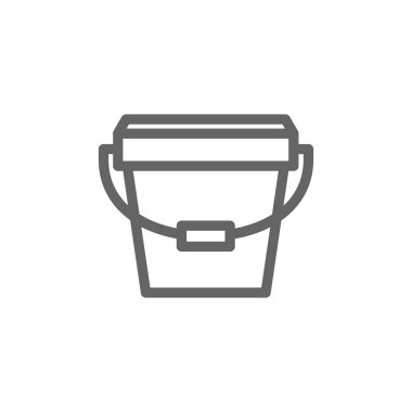 Basit kova simgesi. Sembol ve işareti illüstrasyon tasarımı. Beyaz arka plan üzerinde izole