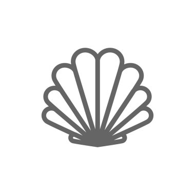 Basit kabuk satırı simgesi. Sembol ve işareti illüstrasyon tasarımı. Beyaz arka plan üzerinde izole