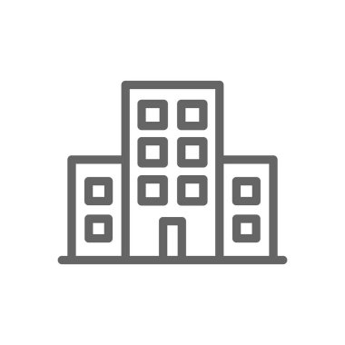 Basit yapı simgesi. Sembol ve işareti illüstrasyon tasarımı. Beyaz arka plan üzerinde izole