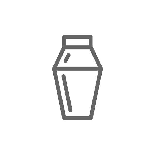 Icono de línea de coctelera simple. Diseño de ilustración de símbolos y signos. Aislado sobre fondo blanco — Foto de Stock