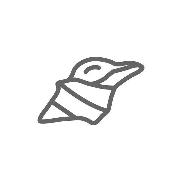 Einfaches Muschelzeilensymbol. Symbol- und Zeichengestaltung. isoliert auf weißem Hintergrund — Stockfoto