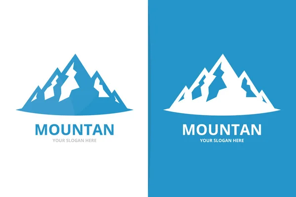 Vector βουνό λογότυπο συνδυασμό. Φύση σύμβολο ή εικονίδιο. Πρότυπο σχεδίασης λογότυπο μοναδικό ύψωμα. — Διανυσματικό Αρχείο
