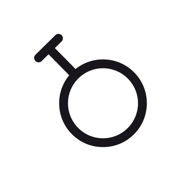 Travestie-Symbol. Gender und sexuelle Orientierung Ikone oder Zeichenkonzept. — Stockvektor
