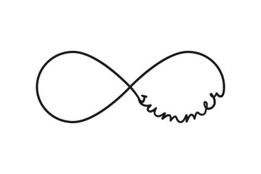 Yaz - sonsuzluk sembolü. Tekrarlama ve sınırsız döngü işareti