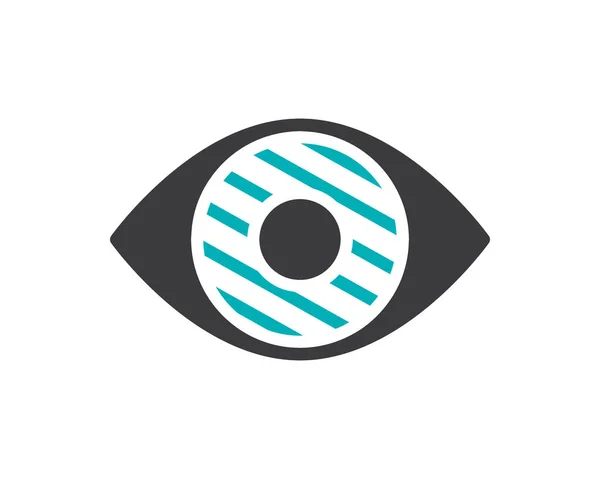 Icono de color de la enfermedad ocular humana. Órgano infectado, inflamación del símbolo del iris — Vector de stock