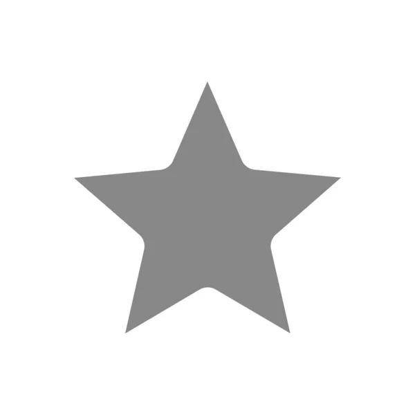 Icône étoile gris. Signe d'évaluation. Gagner symbole. — Image vectorielle