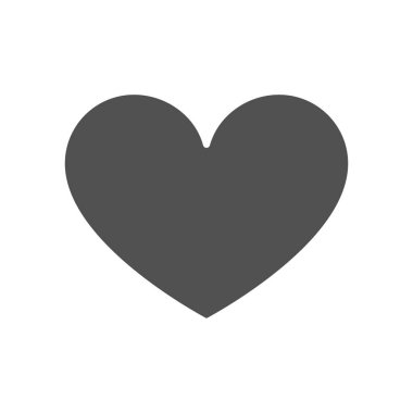 Kalp renkli ikon. Geri bildirim, çekim, bağımlılık sembolü gibi.