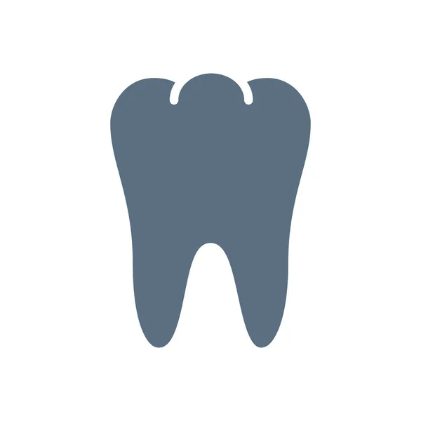 Human tooth colored icon. Healthy internal organ symbol — Stock Vector