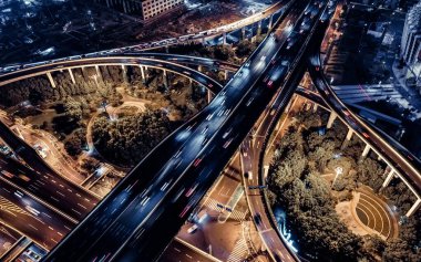 Yükseltilmiş gece manzarası