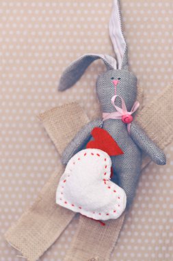 Sevgililer günü için tilde tavşan ile arka plan