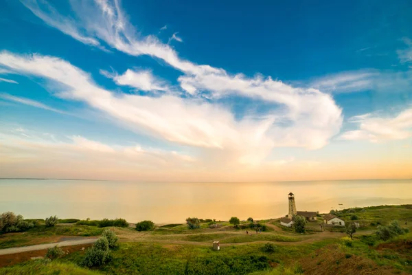 Paisagem Nublada Acima Céu — Fotografia de Stock