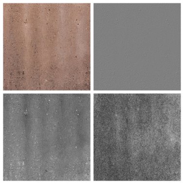 Çimento doku küme kavramı veya ürünle boş rouge yerlerden