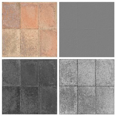 sıcak taş döşemeleri doku seti