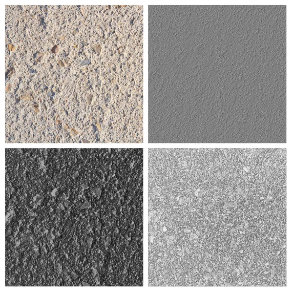 Beton doku küme kavramı veya ürünle boş rouge yerlerden