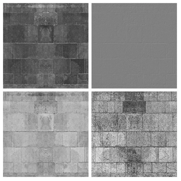 Stone Tiled Wall Texture Set — Stock Photo, Image