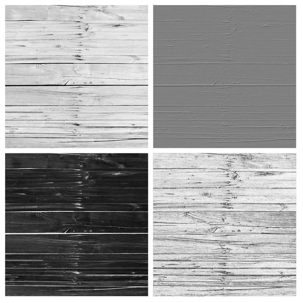 Bianco Foderato Legno Texture Set — Foto Stock