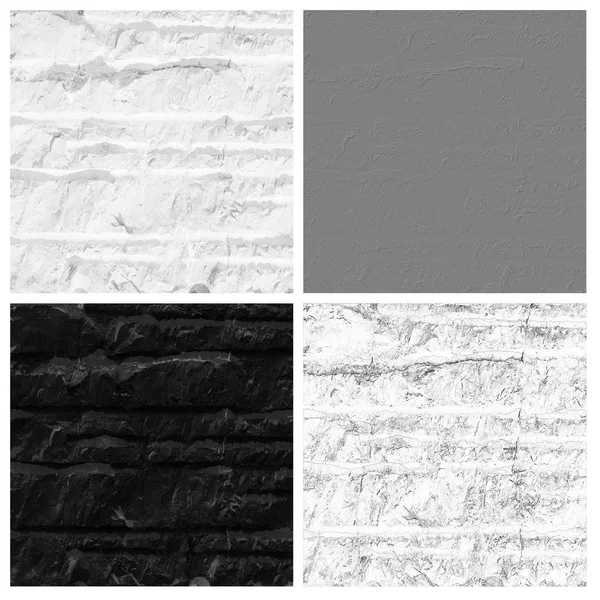 Stone Texture Set Von Leeren Rougeplätzen Ihrem Konzept Oder Produkt — Stockfoto