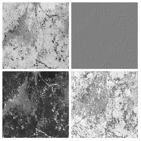 Grigio Grunge Texture Set — Foto Stock