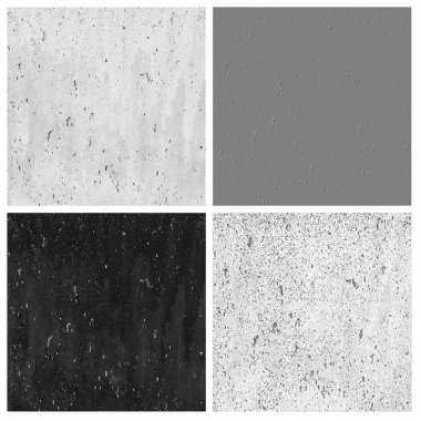 Çimento doku küme kavramı veya ürünle boş rouge yerlerden