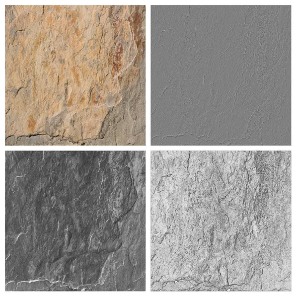 Stone Texture Set Empty Rouge Places Your Concept Product — Stock Photo, Image