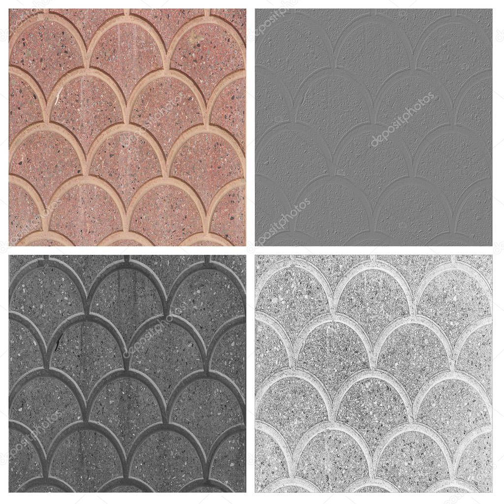 sidewalk background texture set