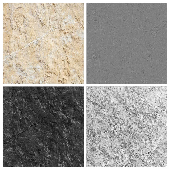 Stone Texture Set Von Leeren Rougeplätzen Ihrem Konzept Oder Produkt — Stockfoto