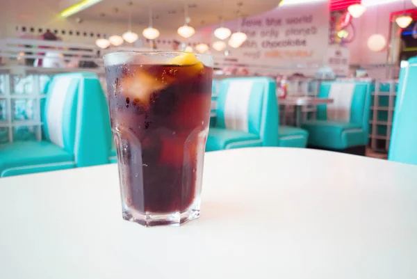 Cola Drink Close Restaurant — стоковое фото