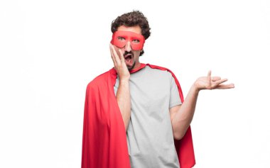 Genç süper kahraman sakallı 