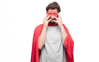 Genç süper kahraman sakallı 