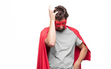 Genç süper kahraman sakallı 