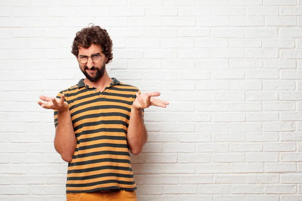 Junger Dummkopf Posiert — Stockfoto