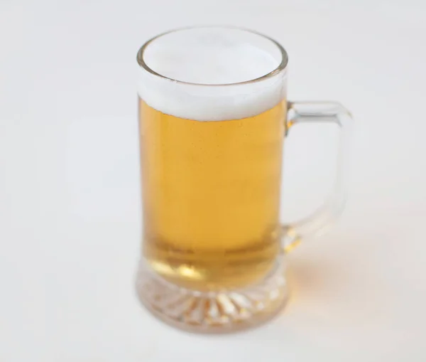 Pint Beer White Table American Dinner Restaurant — Stock Photo, Image