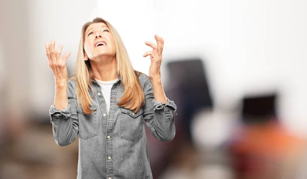 Beautiful Senior Woman Posing — Stock Photo, Image