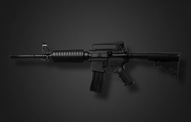 grunge duvar arka plan siyah tüfek