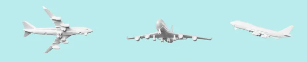 Flugzeugspielzeug Isoliert Reisekonzept — Stockfoto