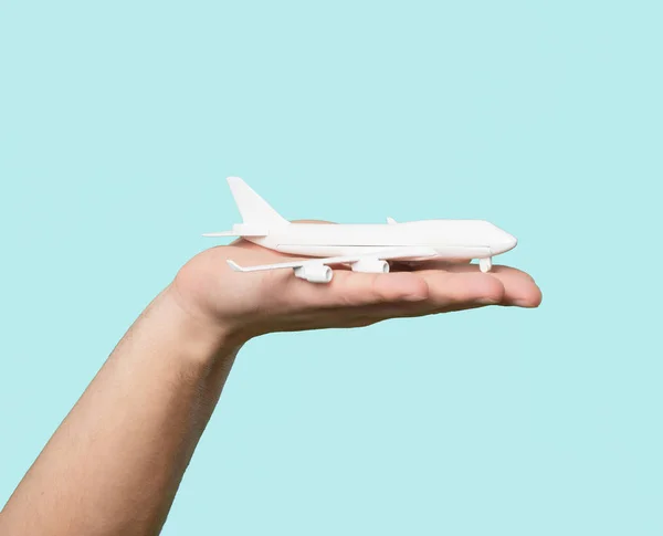 Airplane Toy Isolated Travel Concept — Stock Photo, Image