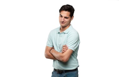 Genç yakışıklı latin adam wink göz kavramı