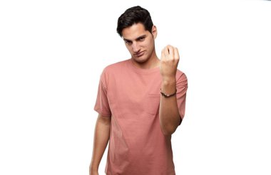 adam karıştırmaktan İtalyan işareti ile