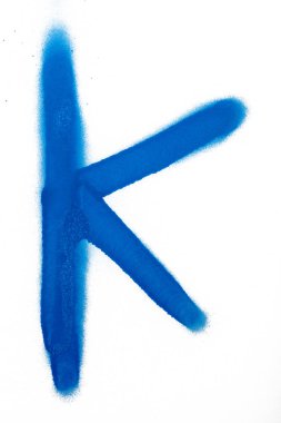 sprey boya grafiti sembolü - k harfi