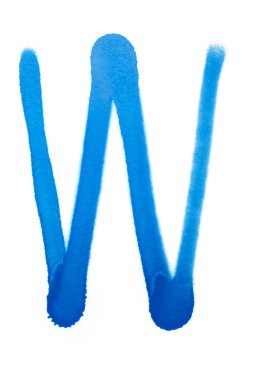sprey boya grafiti sembolü - w harfi