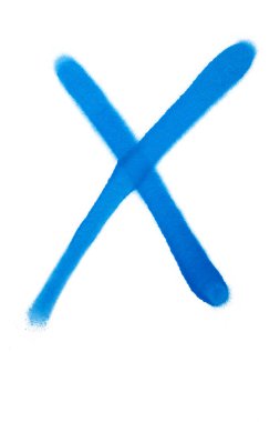 sprey boya grafiti sembolü - harf x