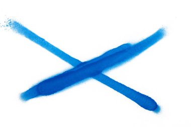 sprey boya grafiti sembolü - leke veya dışarı çapraz işareti