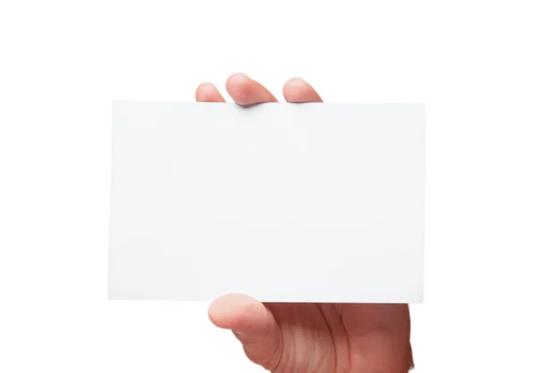 Izole Erkek Ile Boş Bir Placard Plkace Için Sizin Kavramı — Stok fotoğraf