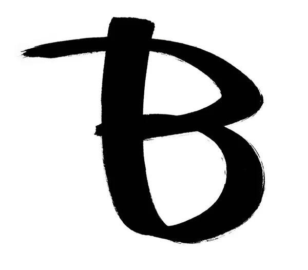 Black Marker Character Letter — Stock Photo, Image