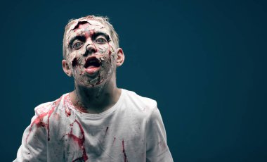 Ölü çocuk zombi. Korku Cadılar Bayramı kavramı.