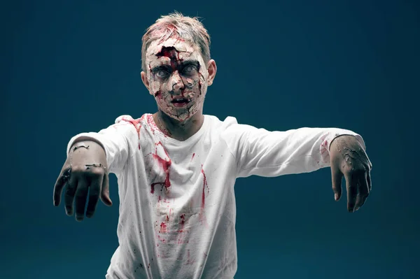 Dode Jongen Zombie Horror Halloween Concept — Stockfoto